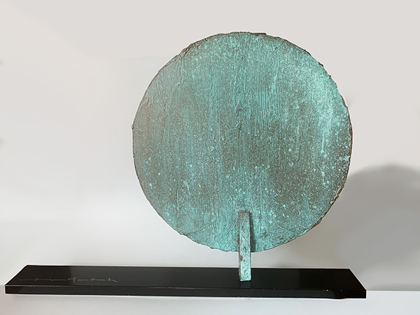 Earth Sun,Sculpture, Copper and Wood